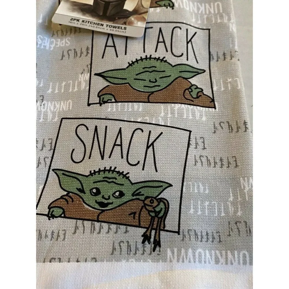 Disney Mandalorian Baby Yoda Kitchen Towels 2Pk‎